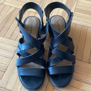 Lucky Brand Nayeli sandals Size 6.5. Preowned. check pics for wear